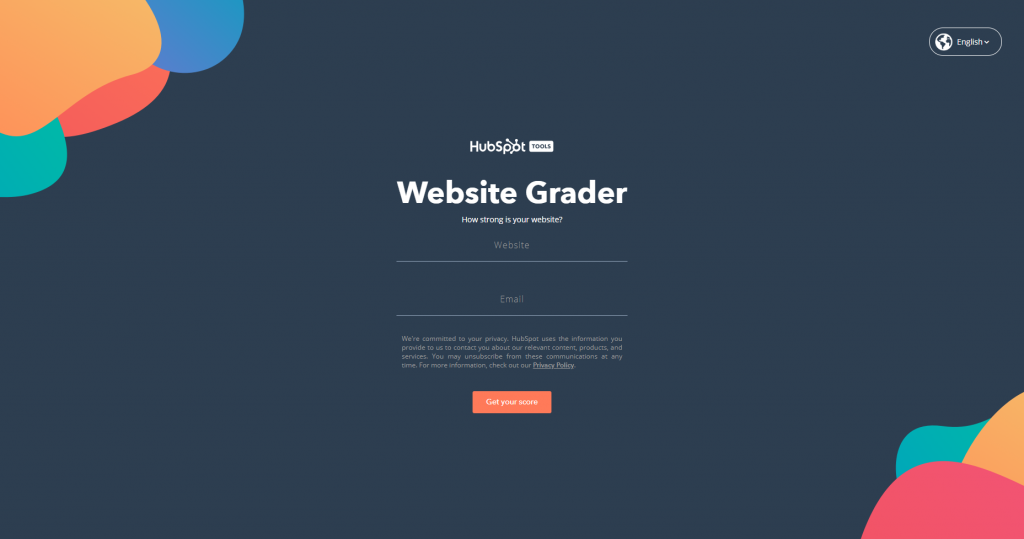 HubSpot’s Website Grader
